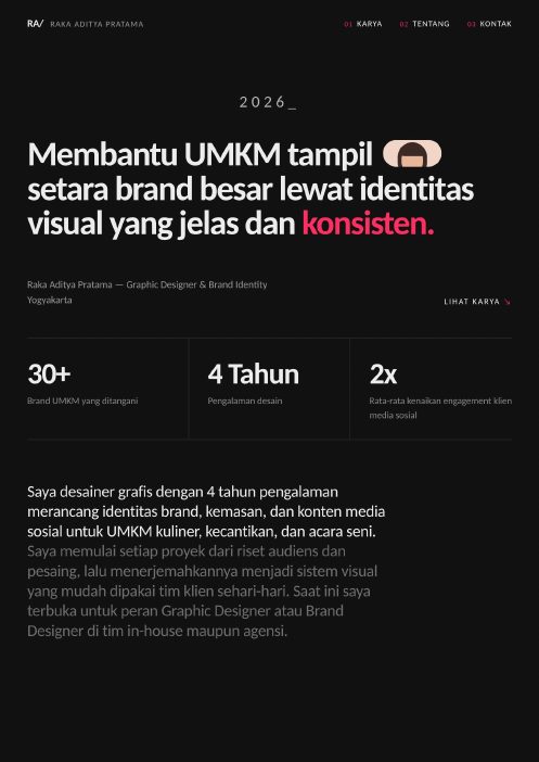 Pratinjau contoh Portofolio PDF